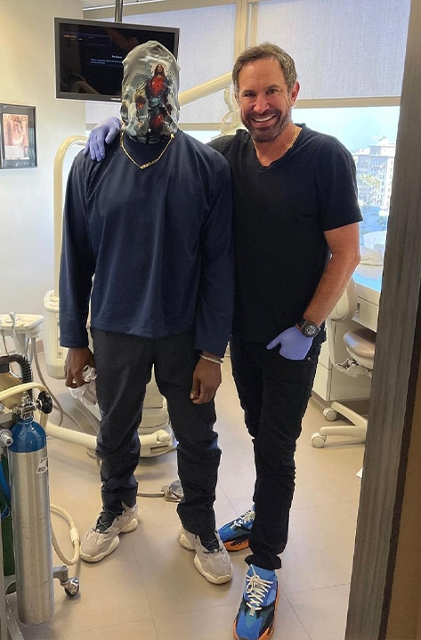 Dr. Sands with Kanye West