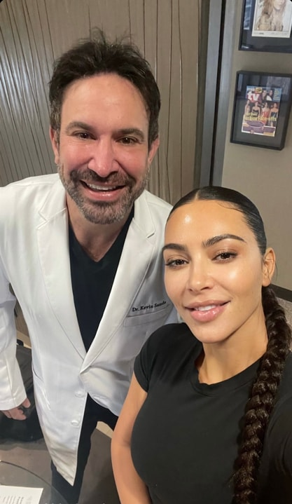 Dr. Sands with Kim Kardashian